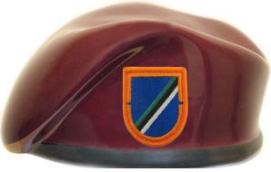 160th Aviation Group 1st Battalion Ceramic Beret with Flash 